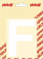 Pickup plakletter Helvetica 100 mm - wit F