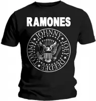 Ramones Heren Tshirt -S- Presidential Seal Zwart