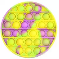 Fidget Pop It - Camouflage Multicolor - Limited Edition - Groen/Geel - Rond - Fidget toys - Tik Tok
