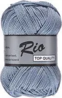 Lammy yarns Rio katoen garen - midden grijs (839) - naald 3 a 3,5mm - 10 bollen
