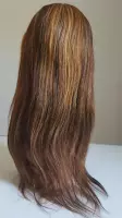 Braziliaanse Remy pruik 26 inch - Highlight golf haren echte menselijke haren - real human hair 4x4 lace closure pruik