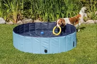 Fuzly - Hondenzwembad - zwembad voor honden - hondenbad - opvouwbaar - 160cmx30cm - verkoeling - extra stevig