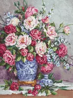 Luca-S Her Majesty's Roses borduren (pakket)