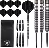 KOTO Zoom Black Electro 90% - Dartpijlen - 21 Gram - Tungsten Darts - Steeltip - Zwart