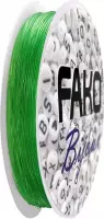 Fako Bijoux® - Elastisch Nylon Draad - Sieraden Maken - 0.5mm - 10 Meter - Groen