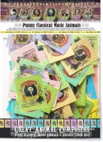 Klassieke Muziek Dieren Stickers - Muziekleraar 150 Sticker Bulk Pack - Great Animal Composers