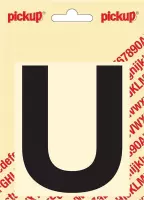 Pickup plakletter Helvetica 100 mm - zwart U