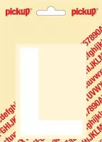 Pickup plakletter Helvetica 100 mm - wit L