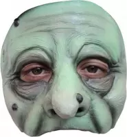 Partychimp Halfmasker Heks Witch Halloween Masker voor bij Halloween Kostuum Volwassenen Carnaval - Latex- One Size