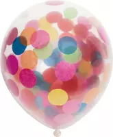 Ballonnen - Confetti - Bont - 30cm - 6st.