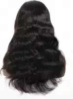Braziliaanse Remy haren pruik 14 inch golf haren Pre Geplukt pruik -menselijke haren - 13x4 lace front pruik.