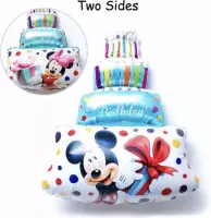 Mickey-Minnie-Dubbelzijdige-taart-79x58cm-GROOT-Blauw-Ballon