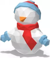 3D Papercraft-Kit Sneeuwpop | doe het zelf pakket