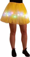 Tule rokje - Volwassen petticoat - Met gekleurde lichtjes – Geel - Tutu - Ballet rokje