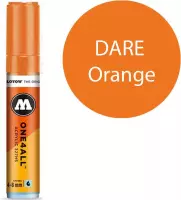 Molotow 327HS DARE Orange - Oranje acryl marker - Chisel tip 4-8mm - Kleur Oranje
