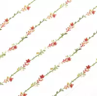 masking tape Bloemetjes Rood Retro Flower - decoratie washi papier tape - 10 mm x 10 m