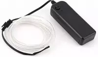 EL Wire 2 meter wit / elektroluminescente draad wit