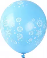 Ijssterren ballonnen blauw (12 stuks) | Winter - Kerst - Feestdagen - Versiering