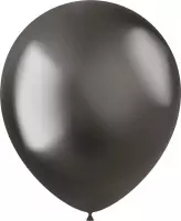 Ballonnen Chroom Intense Grey 10 stuks