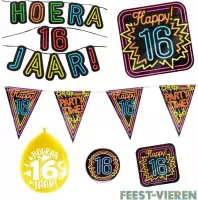 16 jaar verjaardag versiering pakket