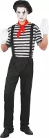 LUCIDA - Zwarte en witte klassieke mime outfit voor mannen - XL