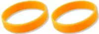 10x Siliconen armbandjes neon oranje
