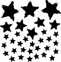 The Crafter's Workshop Stencil - 15x15cm - star fall