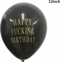 Happy Fucking Birthday - Grappige - Beledigende Ballonnen | Feestje | 12 stuks | Rude Balloon