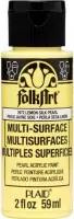 Multi-surface Acrylverf - 2972 Lemon Silk - Folkart - 59 ml