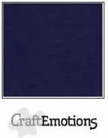 CraftEmotions linnenkarton 10 vel donker blauw 30,5x30,5cm / LC-05