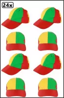 24x Pet rood/geel/groen verstelbaar