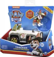 PAW Patrol - Speelfiguur - Tracker - Rescue racer met voertuig en losse pup