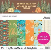 Craft Smith Summer Road Trip 12x12 Inch Paper Pad (MSE7222)