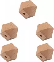 Durable Houten Hexagonkralen 5 stuks 10mm