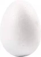 Eieren, h: 6 cm, wit, styropor, 50stuks
