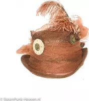Steampunk mini hoed Frauke