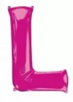 ballon letter "L" magenta 40 cm (16 inch)
