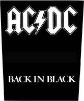 AC/DC Rugpatch Back In Black Zwart