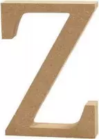 Letter, Z, h: 8 cm, dikte 1,5 cm, MDF, 1stuk