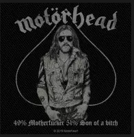 Motorhead Patch 49% Motherfucker Zwart