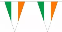 Ierland landen punt vlaggetjes 5 meter - slinger / vlaggenlijn