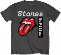 The Rolling Stones Heren Tshirt -XL- No Filter Text Grijs