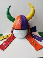 Viking muts/helm met belletjes