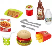 JollyLife - Fastfood set - Speelgoed keuken accessoires - Large - 24 delig