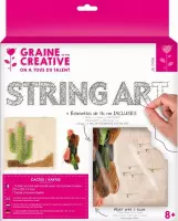 Graine Créative - String art kit - 220mm x 220mm - Cactus