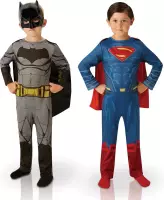 RUBIES FRANCE - 2 kinder kostuums Batman vs Superman Dawn of justice - 110/116 (5-6 jaar)