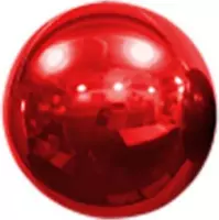 Folieballon Rood Spiegelend Rond 40 cm