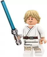 lightsaber - Zinaps Star Wars Death Star minifiguurtje Luke Skywalker ontmoette Lightsaber gesloten mond (75159)