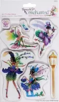 Docrafts: Enchanted Fairies 5x7 Urban Stamps Amethyst