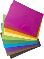 Zijdepapier - rozenpapier - vloeipapier - 6 verschillende kleuren - 200 vellen - 50 x 70 cm - Knutselen met papier